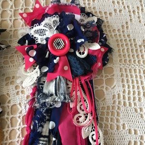 Flower pin scrappy up cycled reserved💖